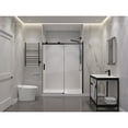 thumbnail image 2 of ANZZI Frameless Sliding Shower Door Rhodes Series with Handle 48 x 76 in. Matte Black, 2 of 8