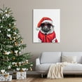 thumbnail image 3 of Stupell Industries Funny Pug Santa Hat Holiday Painting Gallery Wrapped Canvas Art Print Wall Art, 36 x 48, 3 of 8