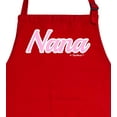 thumbnail image 2 of ThisWear Mother's Day Gift Nana Script Apron for Cooking Baking Crafting Gardening Two Pocket Apron Red, 2 of 7