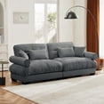 thumbnail image 5 of Modern Two-seater Sofa with Velvet Fabric (220×80×75cm) - Comfortable and Stylish for Various Spaces, 5 of 14