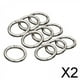 thumbnail image 1 of 2x 10x Ganchos de Resorte Redondos, Cierre de Llavero de Metal, Mosquetón Circular, Clip DIY para Acampar, Mochila, Bolso, Correa para El Hombro, Ador 2 piezas, 1 of 10