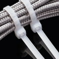 thumbnail image 2 of Wweixi 100pcs Zip Ties Wire Power Cable Label Mark Tag self-locking nylon mark ties Nylon Self-Locking Tie Network Cable Marker Cord Strap, 2 of 9