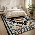 thumbnail image 3 of ODIKA 8'x10' Vintage Aztec Style with Symmetrical Washable Area Rug for King Size Bedroom Under Bed, Master Suite, Non-Shedding, Easy Care, 3 of 7