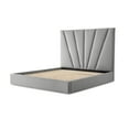 thumbnail image 4 of Rose Queen Velvet Lift Up Storage Bed - Gray, 4 of 6