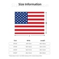 thumbnail image 5 of Fuzoiu America Flags3 Print Flannel Blanket,Throw Blanket,Flannel Home Decor,Fleece Bed Blankets,Cozy Soft Blanket for Bed, Sofa, Camping, and Travel-60"x50", 5 of 6