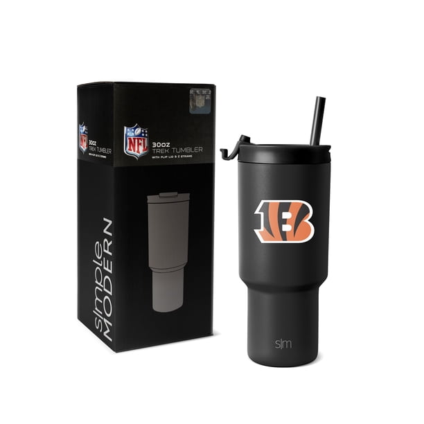 Vaso sencillo y moderno de la NFL Cincinnati Bengals, 900 ml