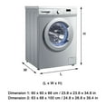 thumbnail image 3 of Waterproof Washing Machine Top Dustproof Cover Protect Front Load Washer Dryer, 3 of 10