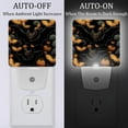 thumbnail image 2 of Halloween bats LED Square Night Lights - Bright and Compact Bedroom or Bathroom Lighting Solution with Auto on/Off Sensor - Set of 2 Square Shaped Nightlights, 2 of 6