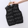 thumbnail image 5 of felwors Toddler Puffer Vest Boys Girls Vest Warm Winter Jacket Lightweight Sleeveless Buttons Coat (18-24 Months,Black), 5 of 6
