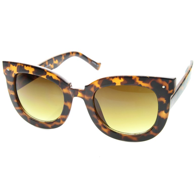 sunglassLA Unisex Womens Oversized Butterfly Horn Rimmed  display picture 3