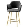 thumbnail image 2 of Ivinta Modern Dining Chair, Upholstered Armchair with Gold Metal Legs for Living Room, Dining Room, 2 of 7