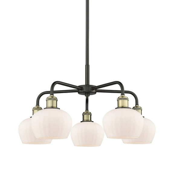 Innovations Lighting 516-5Cr-14-25 Fenton Chandelier Fenton 5 Light 25" Wide Chandelier -