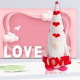 thumbnail image 5 of FAMTKT Valentines Day Decor New Valentine's Day Sequin Doll Cute No Face Elderly Love Hat Dwarf Standing Doll Decoration Valentines Day Gifts, 5 of 6