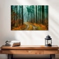 thumbnail image 2 of Elephant Stock Autumn Forest Pathway Wall Art - Horizontal Canvas Wall Art - Living Room Wall Decor - Floral And Botanical Canvas - Green And Blue Decor - 24" x 16", 2 of 8