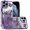 Purple, variant on For iPhone 11 Pro MAX (XI6.5) Butterfly Freedom Shimmer Glitter Thick TPU Case Cover - Black
