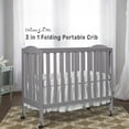 thumbnail image 3 of Dream On Me 3-in-1 Portable Crib Gray, 3 of 7