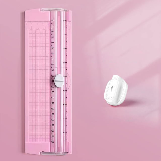 A4 Paper Cutter, Mini Craft Trimmer with Non Slip Ruler, Hand Tool for Diy Photo and Scrapbooking, Lightweight for Home, R