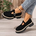thumbnail image 6 of BXSRUTA Women's Plus Size Low Heel Loafers Slip on Round Toe Shoes with Adjustable Strap Comfortable Everyday Casual Loafer, 6 of 8