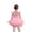 Pink + Pink Protruding Skirt, variant on LYMAYTER Kids Girls Criss-Cross Back Tutu Suit Short Sleeve Dance Set Practice Leotard with Skirt 3-11Y