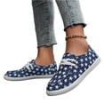 thumbnail image 5 of Women's Wendy Americana Stars Slip On Shoe | Patriotic Lightweight Travel Loafer with Elastic Laces, 5 of 5