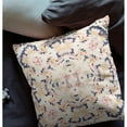 thumbnail image 3 of 16" X 16" White And Blue Broadcloth Floral Throw Pillow, 3 of 5
