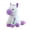 Purple, variant on 9.8in Colorful Sitting Plush Pony, Stuffed Horse Toy, Soft Animal Plushie for Home Decoration, Vibrant Stuffed Animal Ornament for Living Room, Pink
