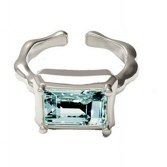 Women's Swarovski Crystal Ring Set, Platinum Plated Silver, Original Design, Individually Packed