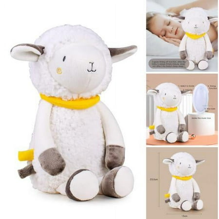 

Cheers.US Plush Projector Doll Fluffy Vivid Appearance Decoration Night Light Projector Sheep Plush Toy Plush Electronic Component for Chldren