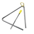 thumbnail image 1 of Instrument de Percussion, Triangle en Métal avec Frappeur Triangle Musical Triangle à Main Apparence Frappante, 1 of 9
