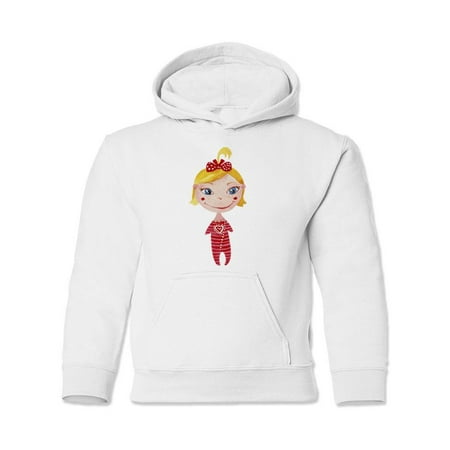 

Girl Wearing Red Pajamas Hoodie Juniors -Image by Shutterstock Small