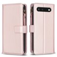thumbnail image 2 of Compatible avec Google Pixel 7 Étui Portefeuille en Cuir PU Premium avec 9 Fentes pour Cartes, Poche Zippée et Dragonne, 2 of 5