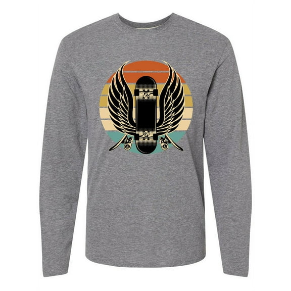 Inktastic Skateboard Retro Skateboarding Long Sleeve T-Shirt