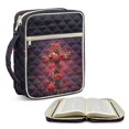 thumbnail image 2 of Pzuqiu Cross Rose Bible Cover Case for Women Book Carrying Case Scripture Book Cover Organizer Quilted Large Bible Cases Bag with Handle Perfect Gift for Girls, 2 of 7