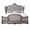 Antique Silver, variant on Luxury . King Bed In Fabric And Platinum - Glamorous Headboard With Shining Rhinestone Embellishment, Low-profile Rectangular , Stable Wooden Legs, Synthetic Wood Construction, Box Spring For
