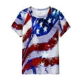 thumbnail image 6 of IROINNID Patriotic Shirts for Women Round Neck T-Shirt Casual Blouse Tops Short Sleeve Tops Independence Day, 6 of 6