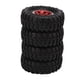thumbnail image 2 of 4 neumáticos de goma de 2.165 in y 8 agujeros, llantas de aleación de aluminio para coche Axial SCX24 1/24 RC, color rojo, 2 of 10
