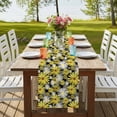 thumbnail image 4 of Table Runners 72 Inches Long Dress Scarves, Farmhouse Daisy Farmhouse Kitchen/Dining Table Runner, Coffee Tablerunners, Spring Watercolor Yellow White Floral 16x72 Inch, 4 of 9