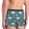 thumbnail image 5 of Kll Elegant Flamingo Wearing A Christmas Hat Men'S Cotton Boxer Briefs Underwear-Large, 5 of 9