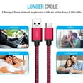 thumbnail image 6 of LBC 3 Packs ( 10ft) USB Type C 3.1 to USB 2.0 Charging Cable Connector Cord for Galaxy S9 S8 S8 Plus,LG G6 V30,Google Pixel 3/3 XL, 6 of 6