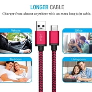 LBC 3 Packs ( 10ft) USB Type C 3.1 to USB 2.0 Charging Cable Connector Cord for Galaxy S9 S8 S8 Plus,LG G6 V30,Google Pixel 3/3 XL