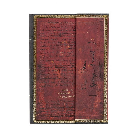 Paperblanks | Orwell, Nineteen Eighty-Four | Embellished Manuscripts Collection | Hardcover | Midi | Unlined | Wrap Closure | 144 Pg | 120 GSM (Diary)