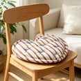 thumbnail image 3 of Tarmeek Retro Plaid Heart Shaped Cushion with Polyester Cover and PP Cotton Filling, Soft Velvet Love Pillow for Sofa Couch Bedroom Living Room, 20x20 Inch Brown, 3 of 6