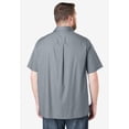 thumbnail image 3 of KingSize Men's Big & Tall Solid Wrinkle-Resistant Short Sleeve Button Down, 3 of 5