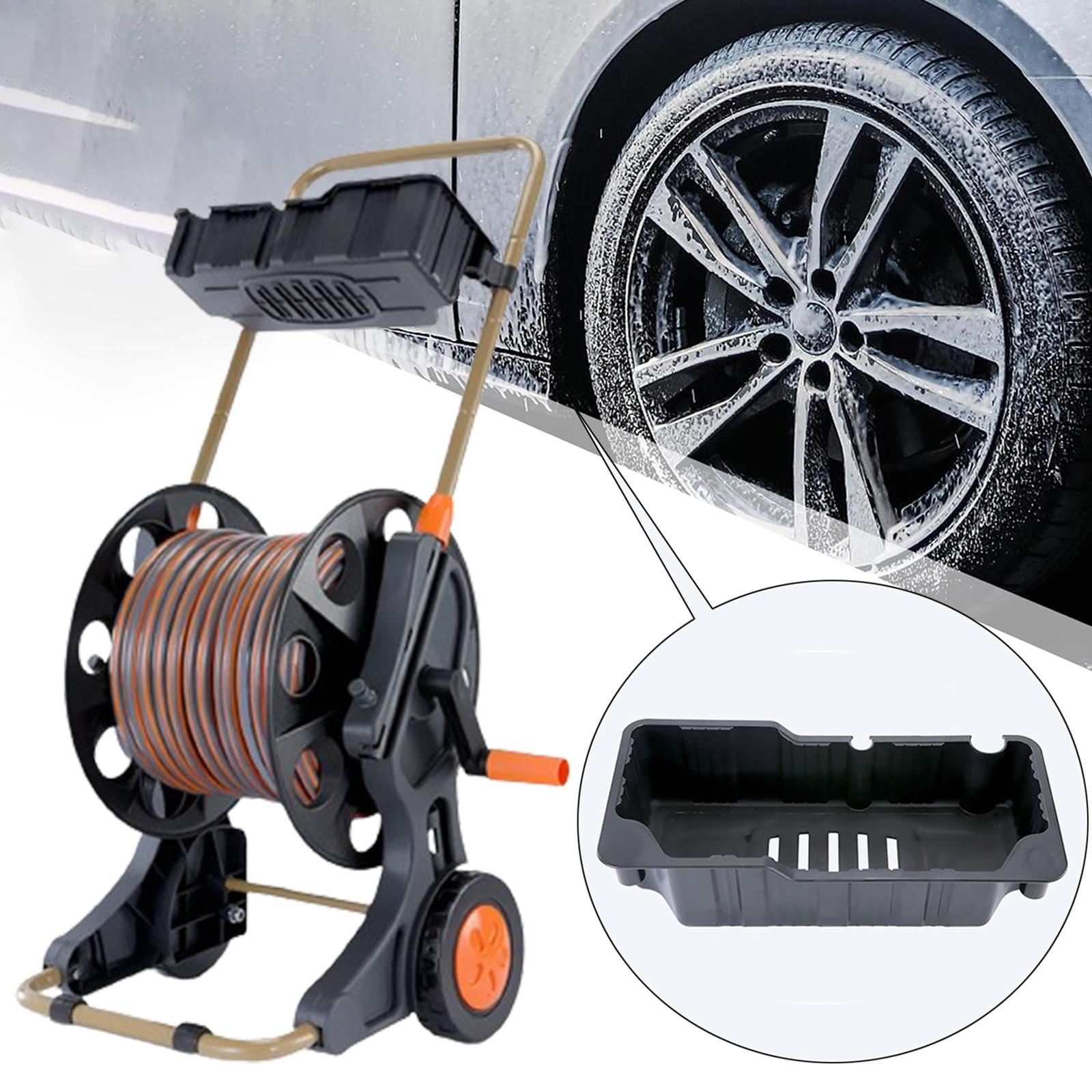 figatia Garden Hose Reel Cart Pipe Storage Rack,Stable,Tool Household,Hose Organizer Water Hose Holder for Outside Lawns Gardens Yard