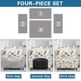thumbnail image 6 of Xixirimido Colorful Cute Bone Paws Recliner Chair Covers 4-Pieces Stretch Lazy Boy Recliner Covers with Pocket Reclining Slipcovers Soft Sofa Slipcover Furniture Protector for Pets Kids, 6 of 8
