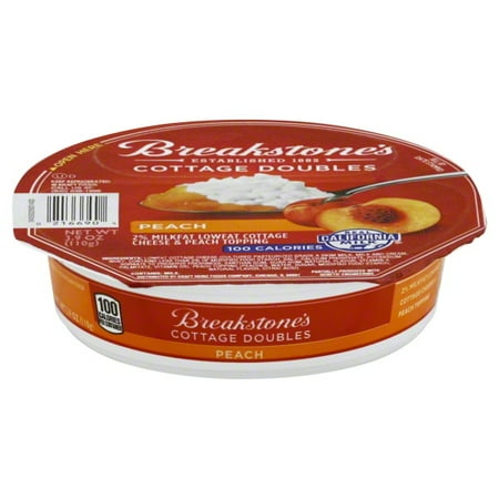 Breakstone S Cottage Doubles Cottage Cheese Peach Topping 3 9 Oz