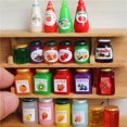 thumbnail image 2 of Comida de juguete en miniatura para casa de muñecas a escala 1/12, miniketchup, mermelada, accesorios para muñecas BJD OB11, 2 of 5