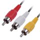 thumbnail image 5 of Negro 25 cm 3RCA macho Jack a 6RCA hembra enchufe Audio Video AV Cable adaptador WDOplteas  Para estrenar, 5 of 6