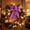 Purple, variant on Christmas Decorative Bow, 6.69 x 3.74 in Handmade Cloth Ornament for Tree, Wreath, Garland and Gift Box, Purple
