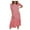 Red, variant on Ichuanyi Woman Dress, Clearance Summer Women Sexy Bubble Sleeve plaid printed patchwork Loose Skirt Dress